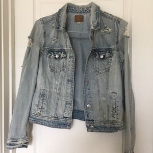 American Eagles Distressed Jean Jacket